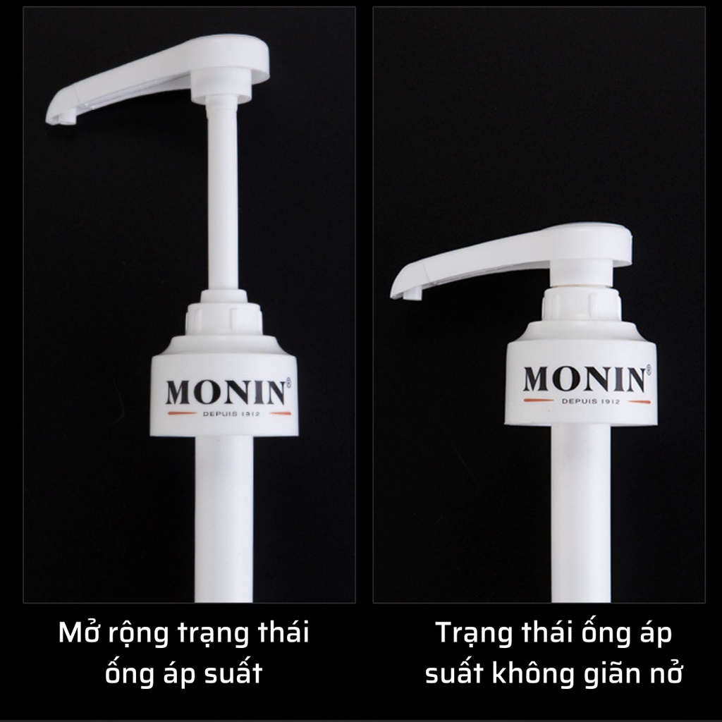 Vòi bơm siro 10ml MINO bằng nhựa cao cấp vòi đa năng pha chế(dành cho chai thủy tinh MONIN,Torani, Tessi,Giffard,Maulin)