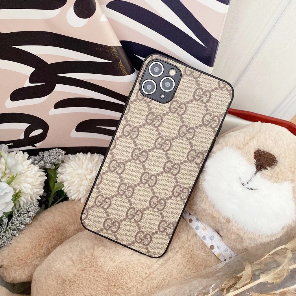 Ốp Điện Thoại Họa Tiết Lv Gucci Cho Iphone 12 11 Pro Max Se2 Xr Xs I7 8plus