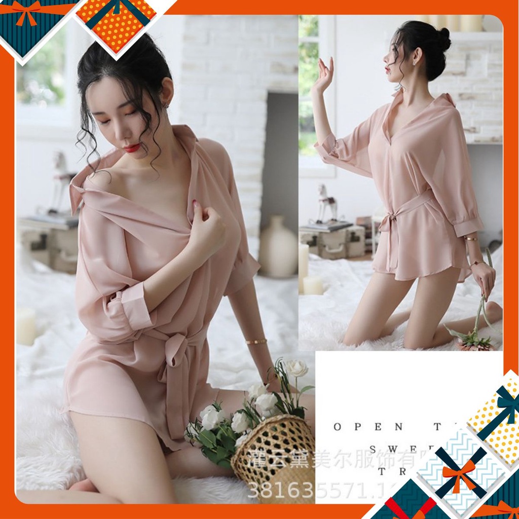Satty Store Set Áo ngủ Cao cấp voan Hàn Quốc L338 kèm chip | BigBuy360 - bigbuy360.vn