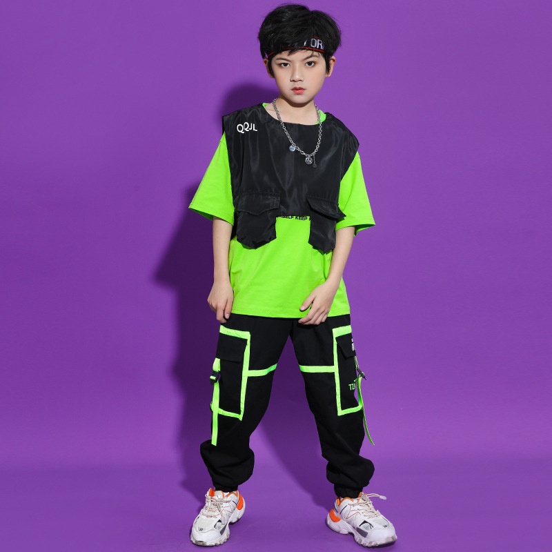 Bộ Trang Phục Nhảy Hip Hop Đường Phố Hip Hop Đường Phố 1  Cho Bé Trai.A3