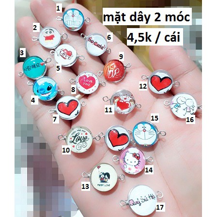 Mặt dây 1 cái = 4,5k [ loại 2 móc ]