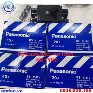 Bộ ngắt mạch an toàn – hb type, cb cóc, aptomat khối đen bs1111tv, bs1112tv, bs1113tv, bs1114tv panasonic