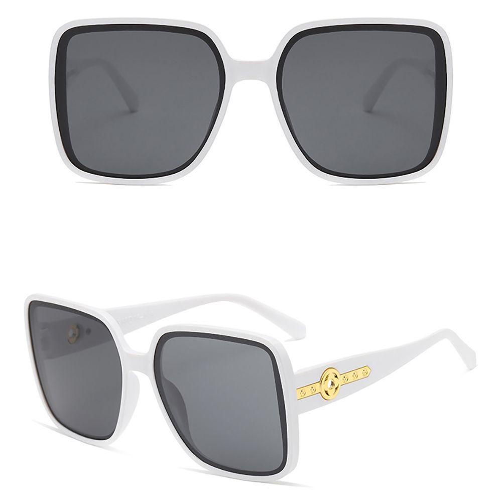 Kính Mát Gọng Vuông Chống Bức Xạ Chống Bức Xạ Phong Cách Hàn Quốc Cho Nam Và Nữ