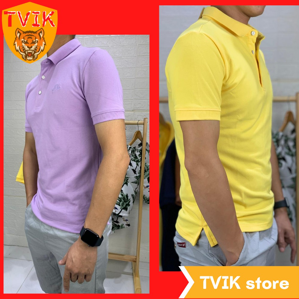 Áo thun polo nam Tvik nhiều màu, chất vải thun cá sấu cao cấp, ATP | BigBuy360 - bigbuy360.vn