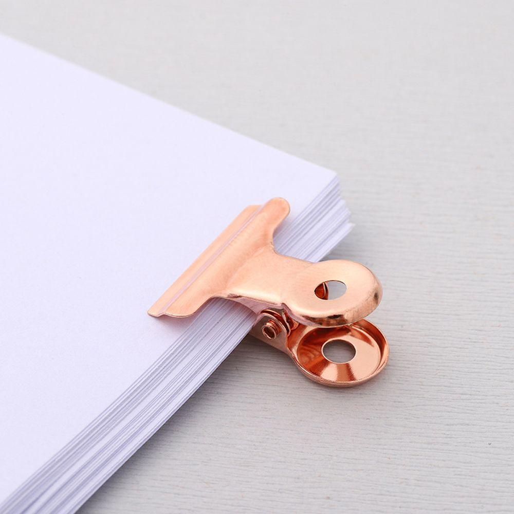 Set 6 Kẹp Giữ Thẻ Đánh Dấu Trang Sách Hình Tròn Bằng Thép Không Gỉ Nhiều Màu Sắc Chất Lượng Cao