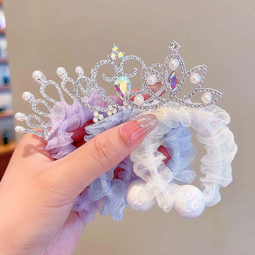 Dây Cột Tóc Hình Vương Miện Dễ Thương Cho Nữ