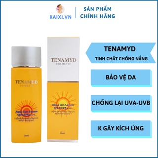 Tinh chất chống nắng dạng nước aqua sun serum spf50/pa+++ tenamyd 70ml - kaixicosmetics