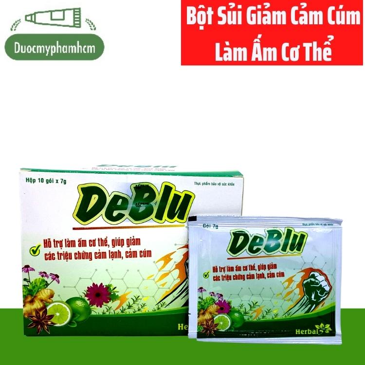 Bột Sủi Làm Ấm Cơ Thể, Ngăn Ngừa Cảm Cúm Deblu Hộp 10 gói