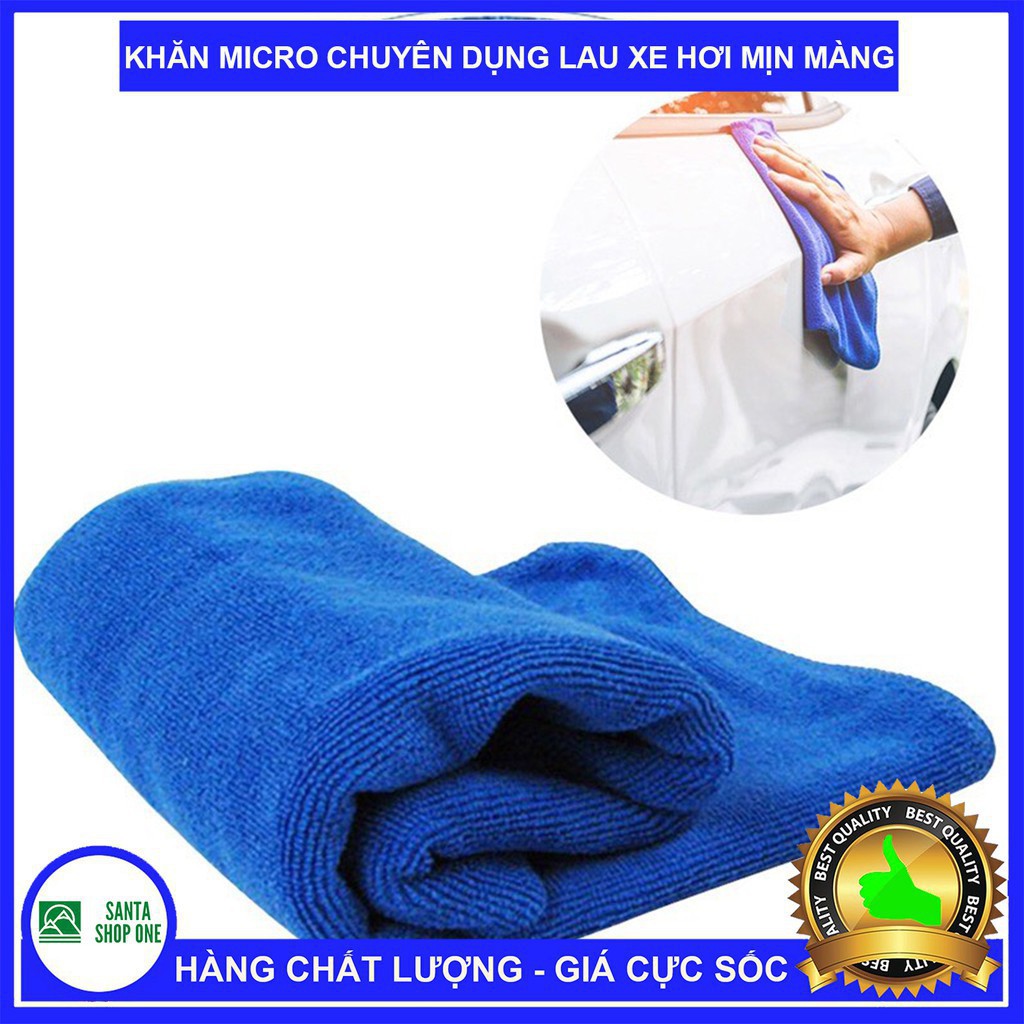 [COMBO 5 KHĂN LAU XE HƠI CAO CẤP] Khăn lau xe hơi, Khăn Micro siêu mịn thấm hút cực tốt kích thước 30x70 - BAOBAO Shop