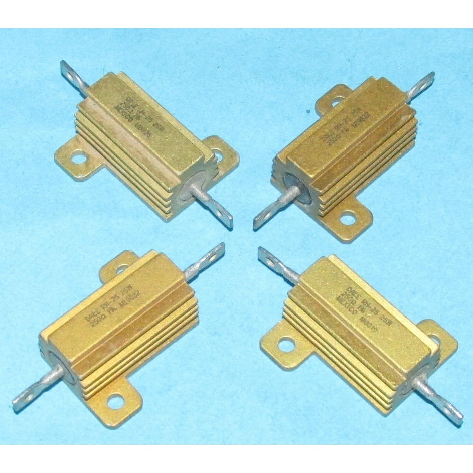 Trở DALE, RCL 0.1R, 10R, 100R, 250R, 600R 25W