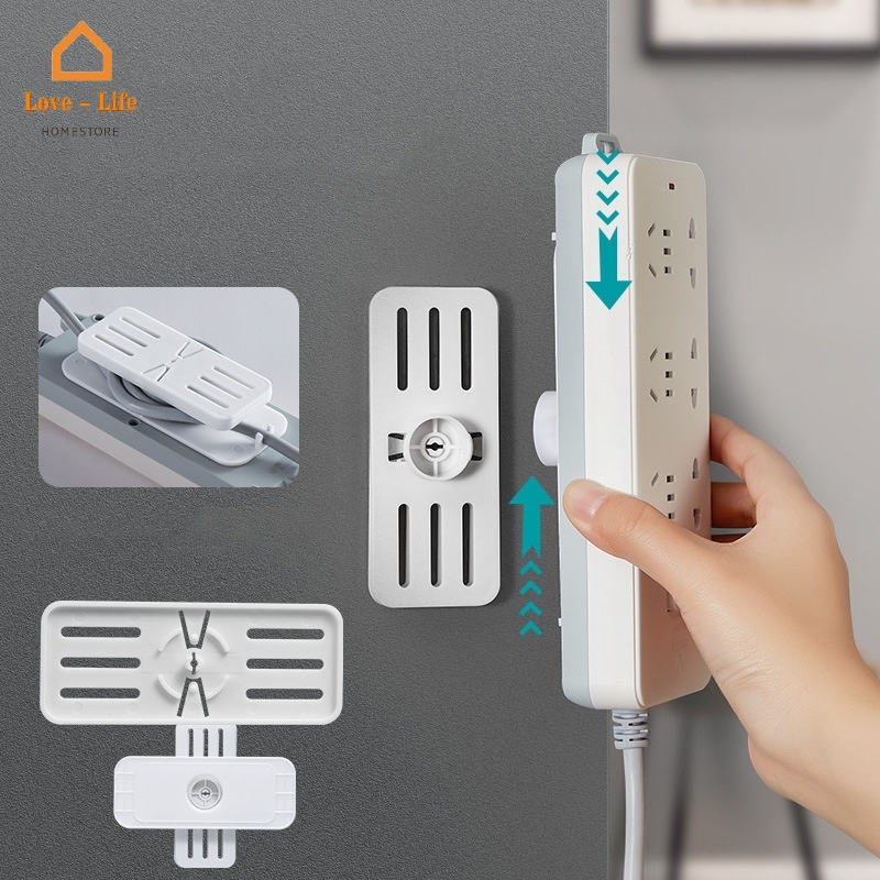 1 Giá Đỡ Ổ Cắm Điện/Bộ Định Tuyến Chịu Lực Xoay 360 Độ Gắn Tường Sáng Tạo