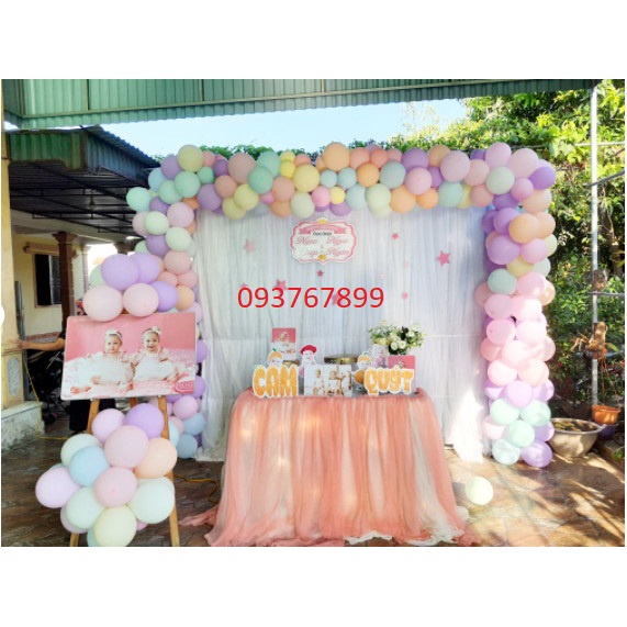 10 bóng pastel 10 inch, bong bóng bay màu Macaron-kích thước 27-30 cm, trang trí sinh nhật, tiệc, đám cưới, bé chơi