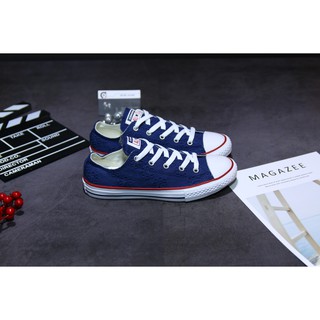 Chính hãng Converse thấp cổ vải xanh CTVX77