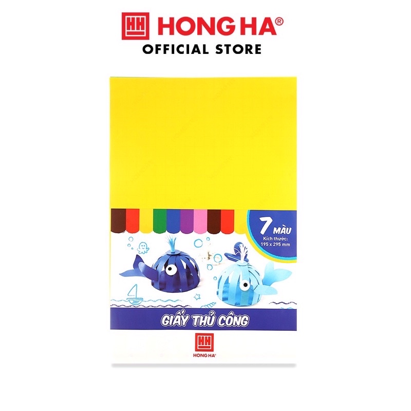 Giấy thủ công 7 màu Hồng Hà 3485