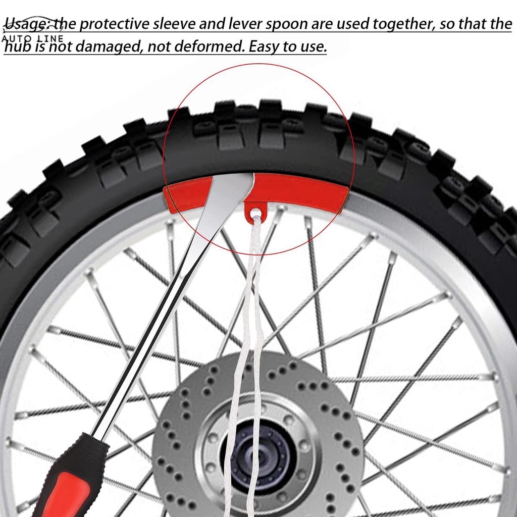 Bộ 13 Dụng Cụ Sửa Chữa Lốp Xe Máy Kèm 3 Bánh Xe Và 2 Lõi Bảo Vệ 6 Lõi Van Và Cờ Lê SHOPCYC7724