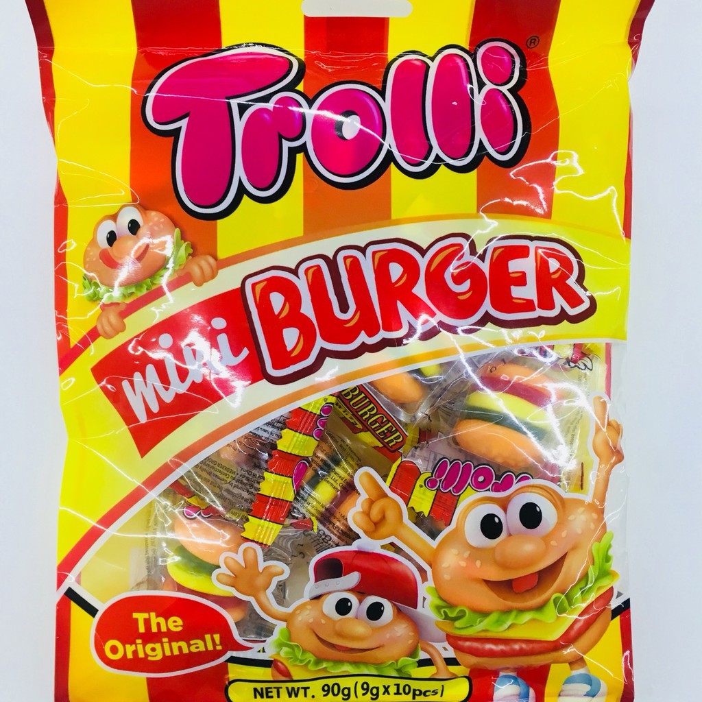 Kẹo dẻo Trolli Mini Burger gói 90gr