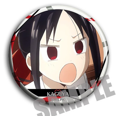 Huy hiệu cài áo IN HÌNH Love is war Cuộc chiến tỏ tình anime chibi dễ thương m01