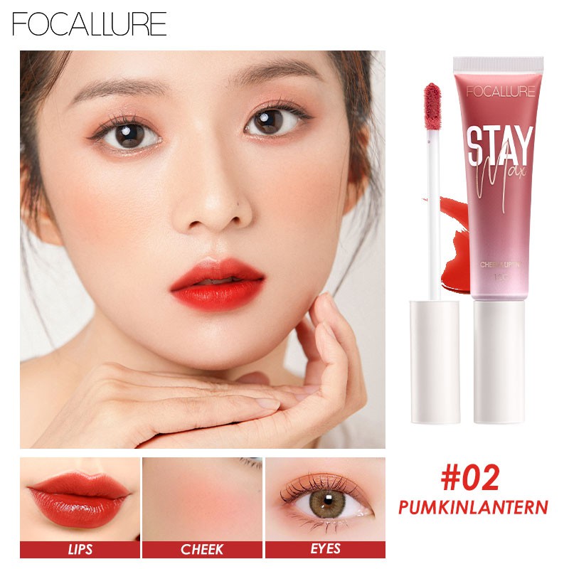 Son môi kiêm kem má hồng Focallure dưỡng ẩm nuôi dưỡng môi | BigBuy360 - bigbuy360.vn