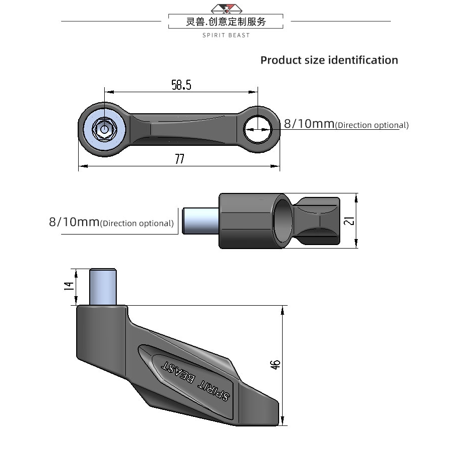 Giá đỡ giữ gương chiếu hậu xe máy