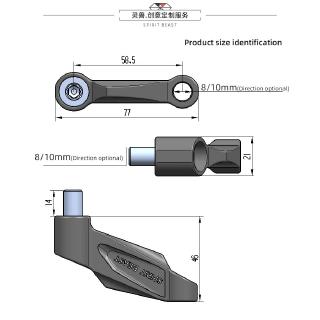 Giá đỡ giữ gương chiếu hậu xe máy