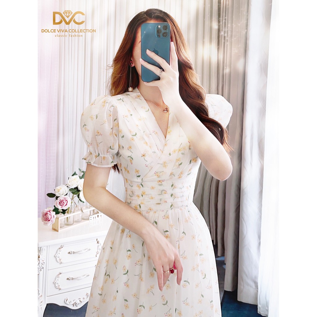 [Mã FAGREEN1505 giảm tới 30K đơn 99K] Váy xòe thiết kế V1916 - Đẹp Shop DVC (Kèm ảnh thật trải sàn do shop tự chụp) | BigBuy360 - bigbuy360.vn