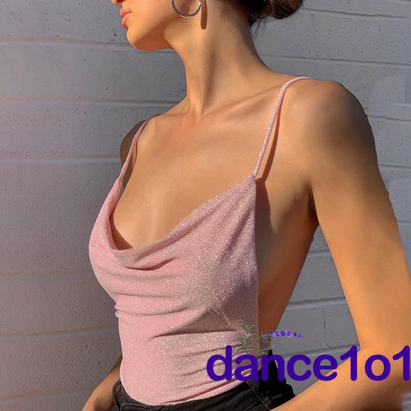 Áo Sát Nách Thời Trang Thiết Kế Cổ V Hở Lưng Quyến Rũ