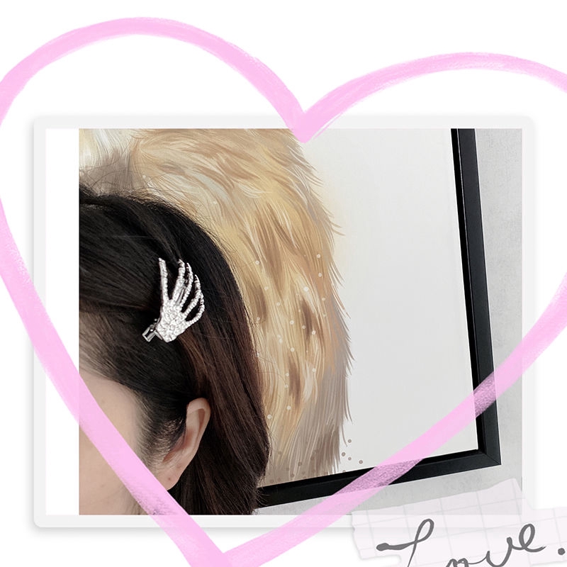 Kẹp Tóc Kim Loại Hình Bàn Tay Độc Đáo Cá Tính