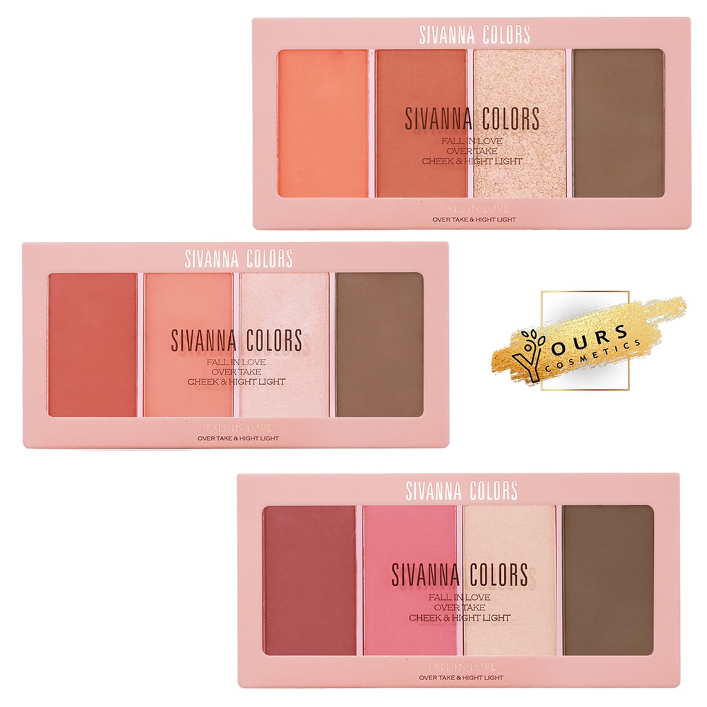 Phấn Má Hồng Sivanna Fall In Love Over Take & Highlight HF162 - Phấn Má Hồng, Tạo Khối Sivanna