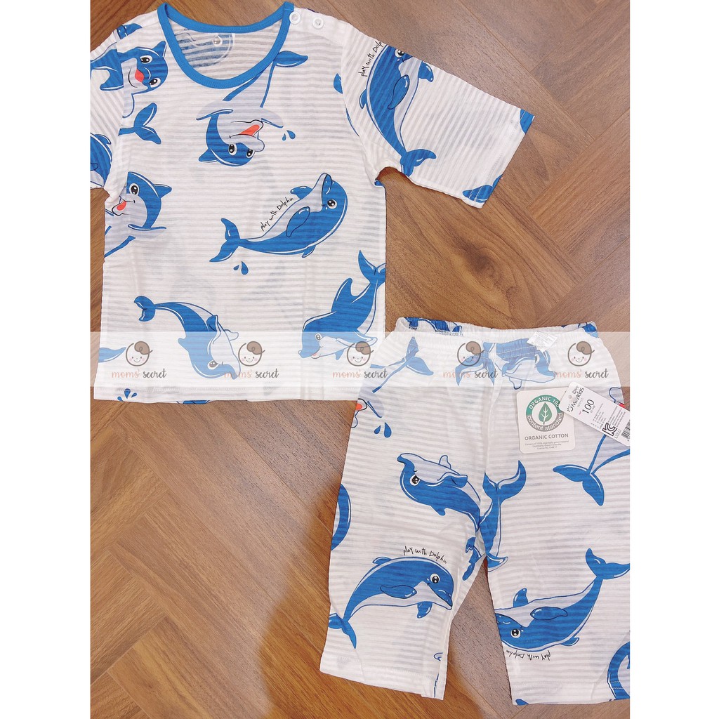 🐬[Chính Hãng] Bộ Quần Áo Lửng Blue Dolphin Cho Bé - Maykids 2021 - Nhập Khẩu Hàn Quốc🐬