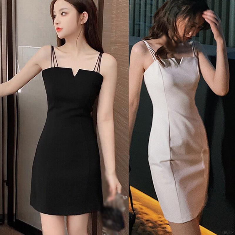 Đầm Dây Ôm Dáng Cổ Chữ V Gợi Cảm Dành Cho Nữ