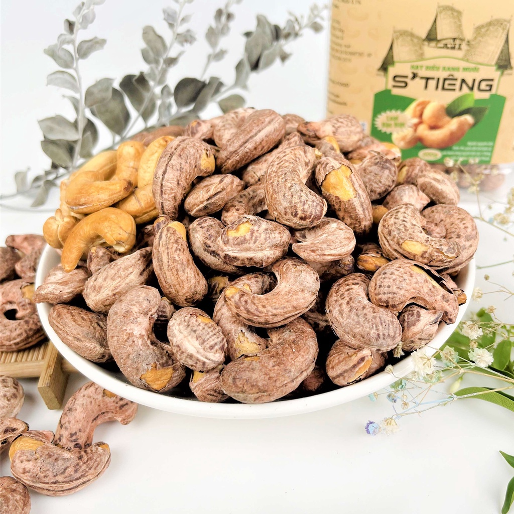 1KG Hạt điều rang muối Nguyên hạt Stiêng Loại B