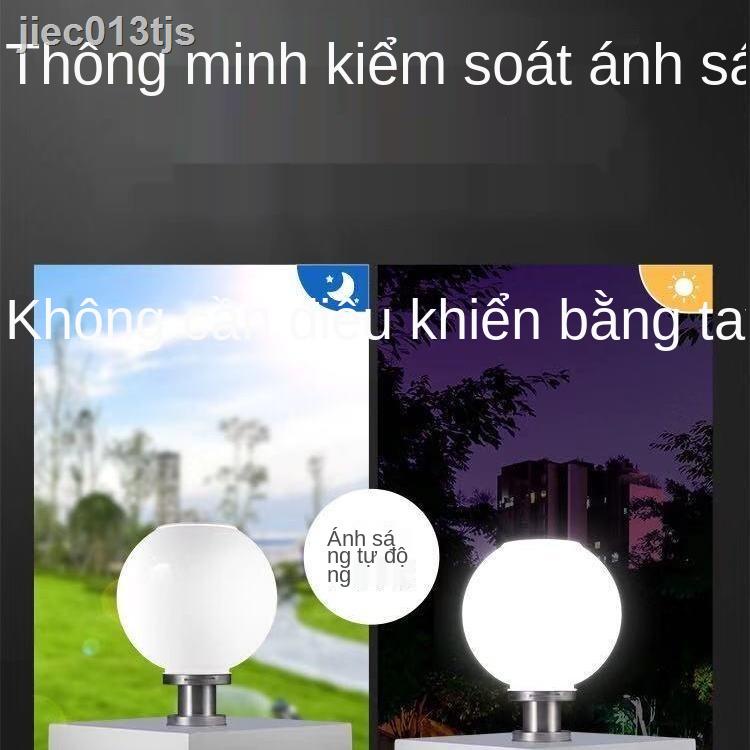☊ ₪ Đèn pha cột năng lượng mặt trời, sân vườn ngoài led hàng rào, cửa, trụ cổng, bóng siêu sáng nông thôn mới