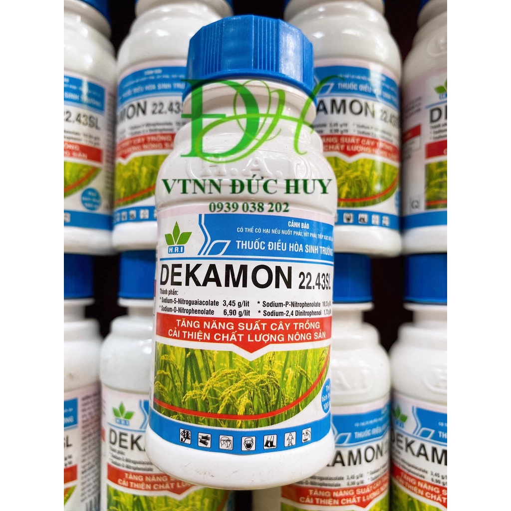 DEKAMON 22,43SL chai 100ml - công ty H.A.I- Điều hoà sinh trưởng, giúp cây trồng tăng trưởng