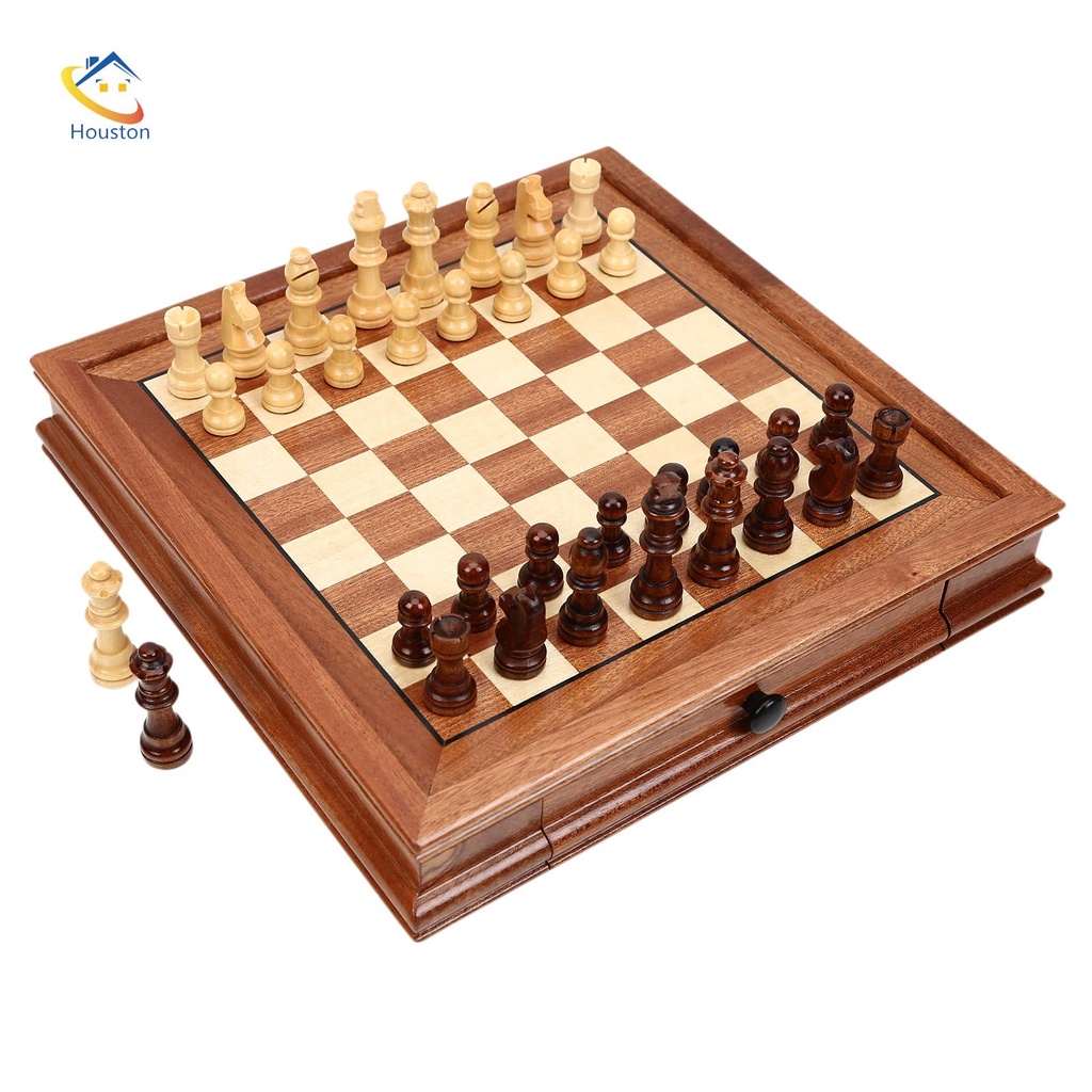 Bộ Cờ Vua Bằng Gỗ 22-vn 1 Quân Cờ Gỗ-32*32cm