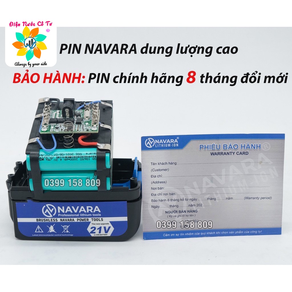 Máy xịt rửa xe gia đình dùng pin 21V NAVARA tiện dụng rửa điều hòa tưới cây rửa xe ô tô xe máy