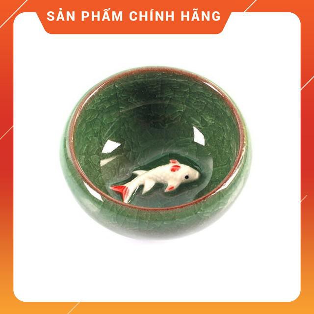 Bộ ấm chén men ngọc hình cá 3D(sku 031) GIÁ TỐT,LOẠI 1