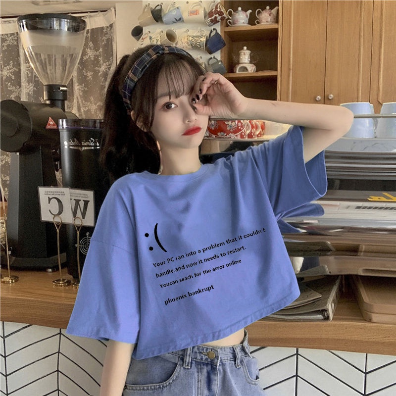 Áo Thun Tay Ngắn Dáng Ôm In Chữ Kiểu Hàn Quốc Thời Trang Cho Nữ Sinh áo phông nữ JL-TX-28