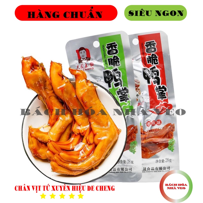 Chân Vịt Da Cheng Tứ Xuyên Cay - Hàng Chuẩn, Date Mới, Tự Chọn Vị