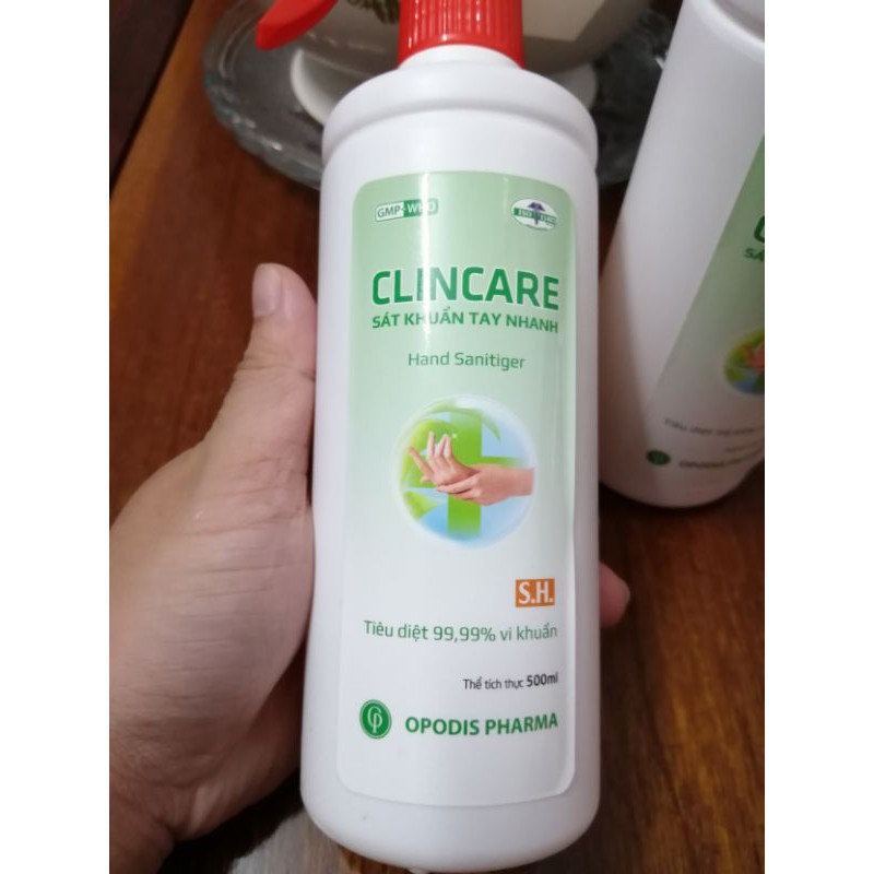 Xịt Sát Khuẩn Tay Nhanh Khô Và Bề Mặt Vật Dụng CLINCARE SH 500ml | BigBuy360 - bigbuy360.vn