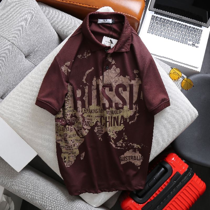 Áo thun bẻ Marc Russia nam