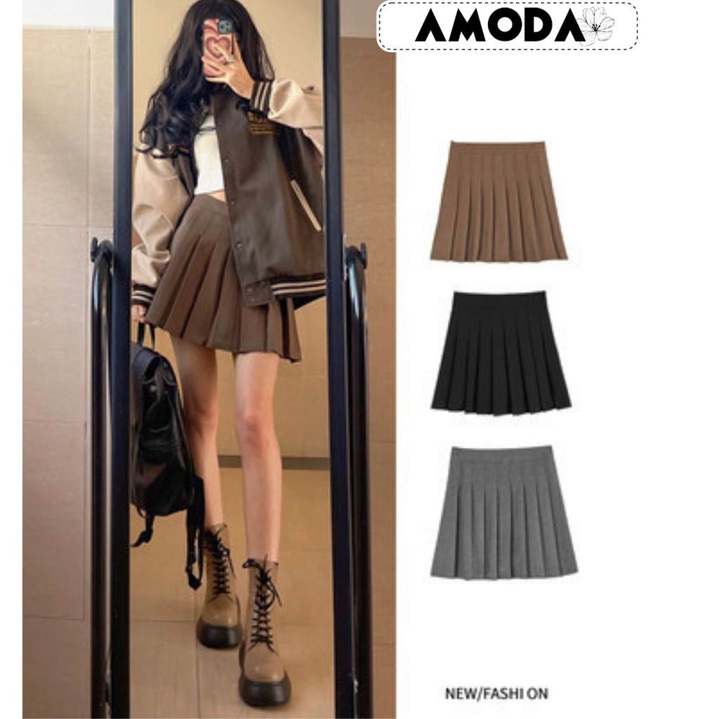 Chân váy tennis ngắn xếp ly thời trang nữ hàng cao cấp AMODA CV001