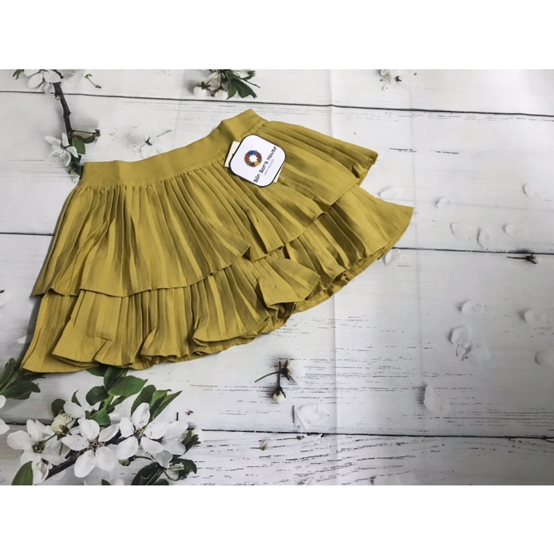 Chân váy xoè hai tầng xếp ly | BigBuy360 - bigbuy360.vn