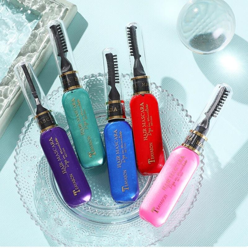 Lược Nhuộm Tóc Hair Mascara Chính Hãng Hàn Quốc Với 6 Màu Cá Tính Nổi Bật Lược Nhuộm Tóc An Toàn Tiện Lợi Sử Dụng 1 Lần