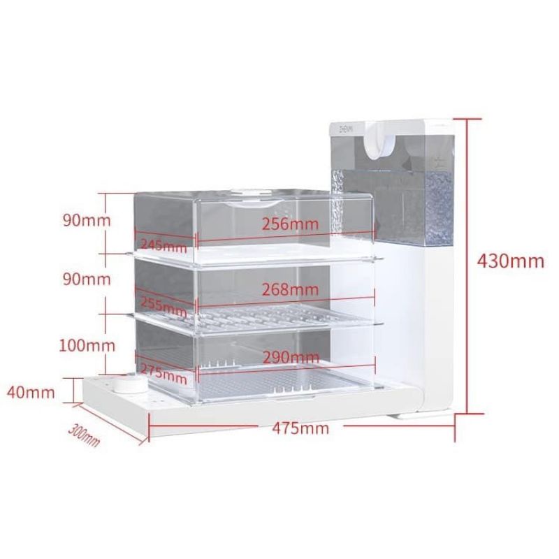 Nồi hấp, kệ hấp Yunikly 3 tầng