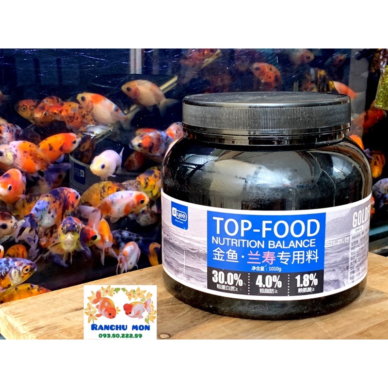 Cám TOP FOOD HẠT CHÌM - Thức ăn cá cảnh chứa tảo xoắn và vitamin đặc biệt