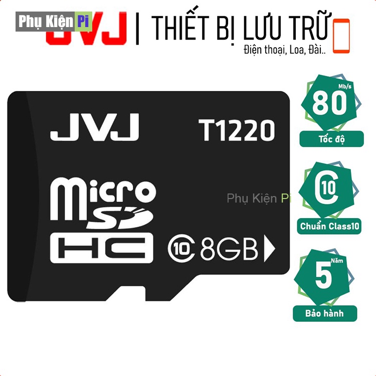 Thẻ nhớ JVJ 64GB/32GB/16GB/8GB/4GB chuyên dụng  tốc độ cao microSDHC - Bảo hành 5 năm 1 đổi 1