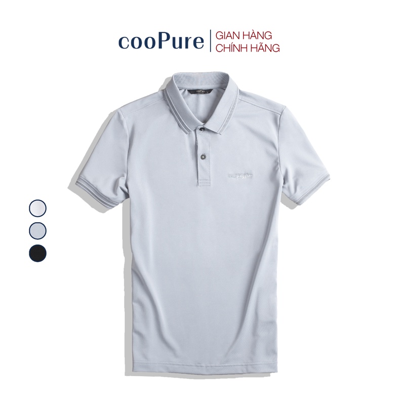 Áo thun polo nam cooPure, chất liệu coolmax mát lạnh, bo viền cách điệu NO.1905 (3 màu)