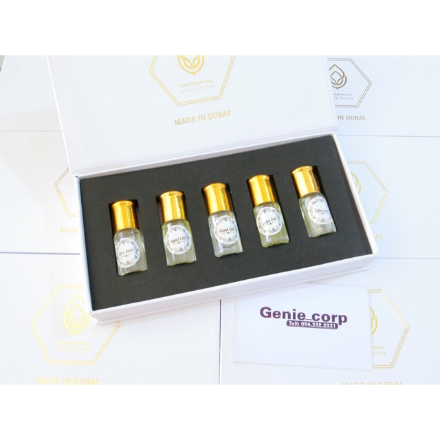 Set nước hoa Dubai nữ 5 chai.