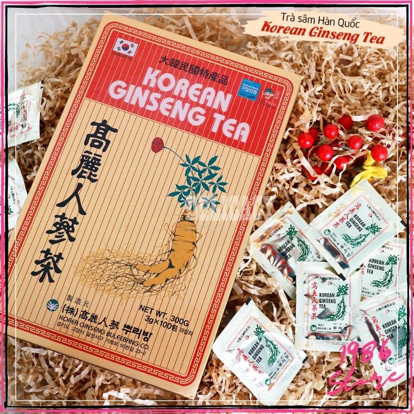 [ Hộp 100 Gói ] Trà Sâm Hàn Quốc Korean Ginseng Tea
