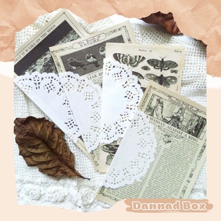 Set 15 Tờ Giấy Nền Phong Cách Vintage Trang Trí Junk Journal (Nhiều Mẫu)